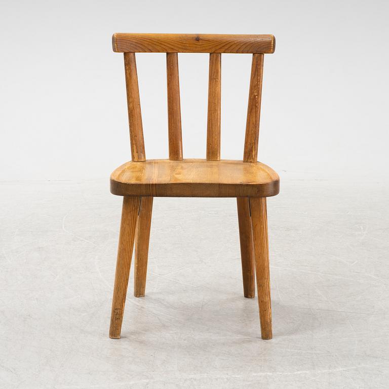 Axel Einar Hjorth, an 'Utö' pinewood chair, Nordiska Kompaniet, 1930's.