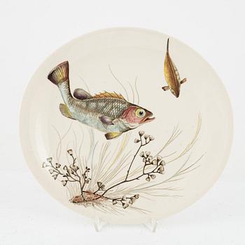 Fiskservis, 25 delar, flintgods, "Fish", Johnson Bros, England.