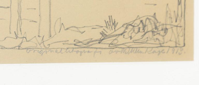 Wilhelm Kåge, Winter Landscape and Building.