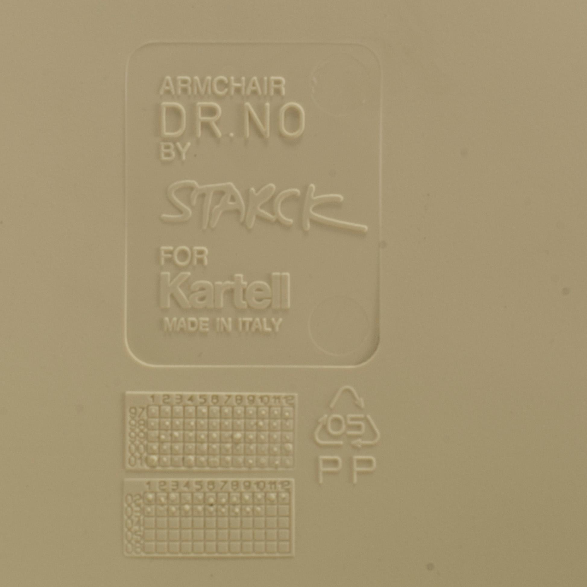 PHILIPPE STARCK, stolar 6 st "Dr No" för Kartell 1900-talets senare del.