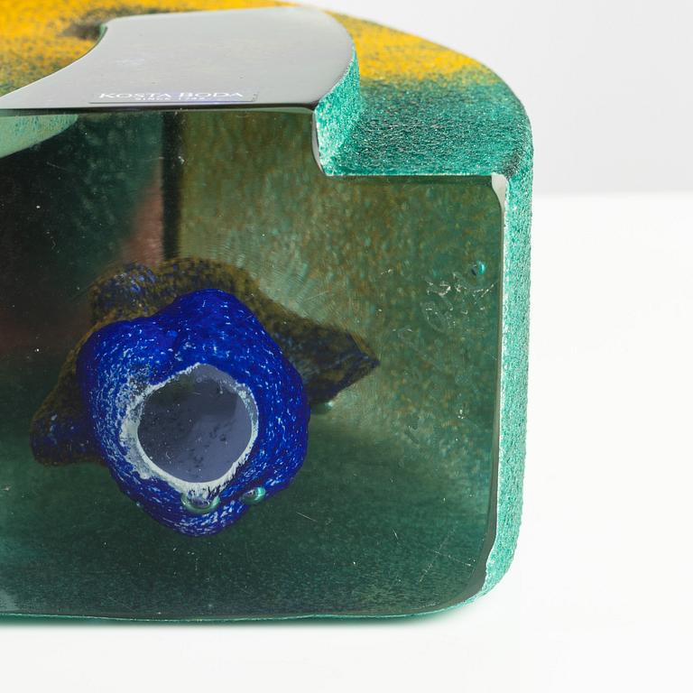 Kjell Engman, four glass sculptures, Kosta Boda, Sweden.