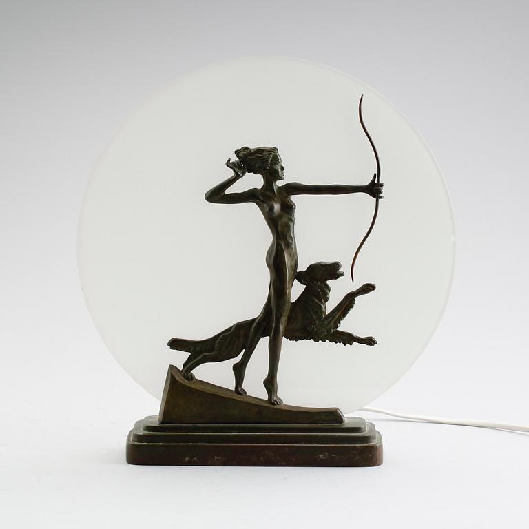 BORDSLAMPA, art déco, 1900-talets första hälft.