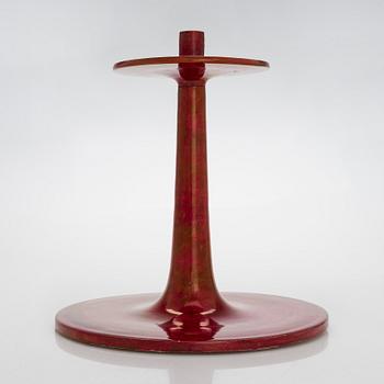 Birger Kaipiainen, a stoneware candlestick signed Kaipiainen Arabia.