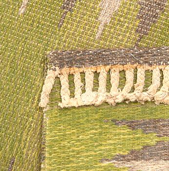 A mid-20th century flat wave carpet, 266x164 cm.