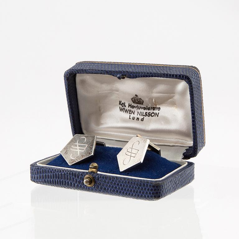 Wiwen Nilsson, manschettknappar sterling silver Lund 1963.