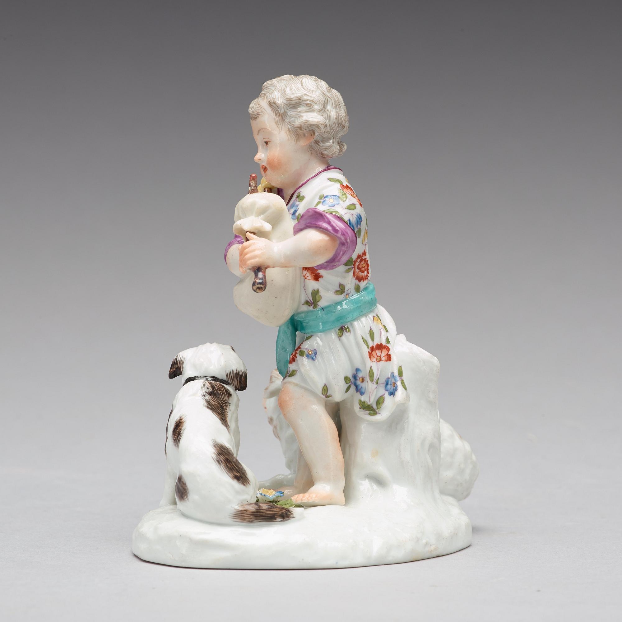 FIGURIN, porslin. Frankenthal, Tyskland, 1700-tal.