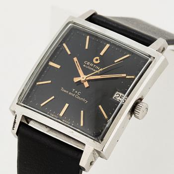 CERTINA, T+C, Town and Country, wristwatch, 30,5 x 30,5 (40,5) mm,