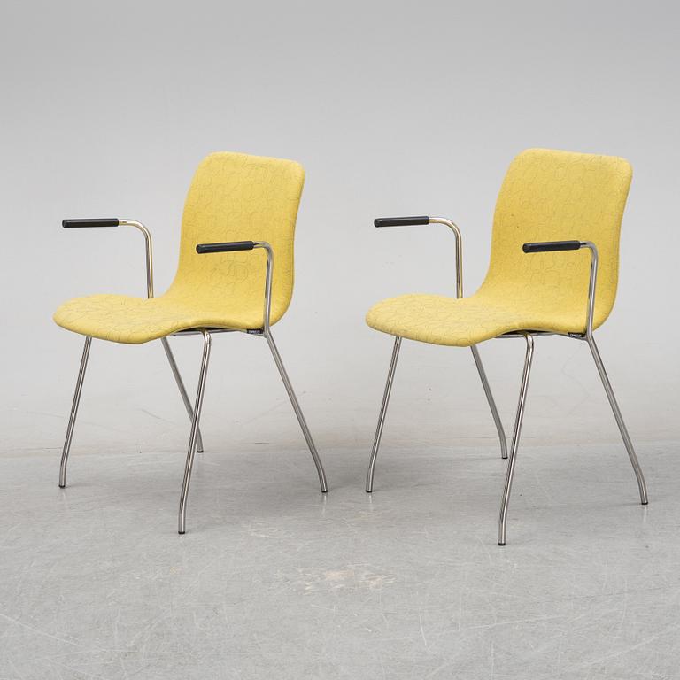 Claesson Koivisto Rune, karmstolar, 8 st "Cornflake", Offecct, daterade 2008.