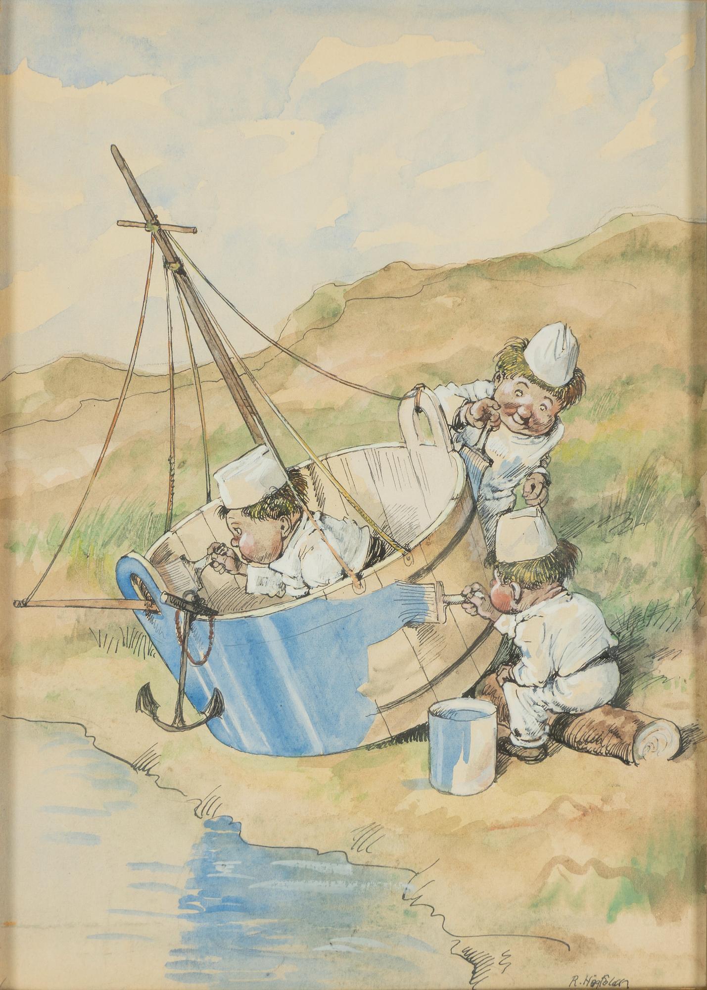 Robert Högfeldt, Båtbyggarna.