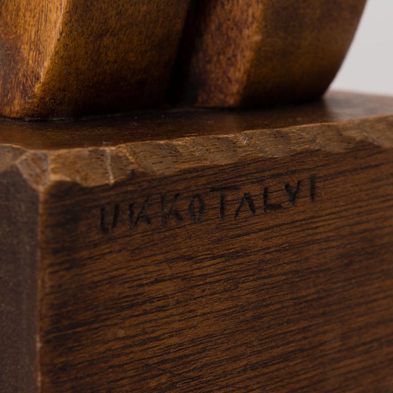 a wooden sculpture, marked Ukko Talvi, the first half of the 20th century.