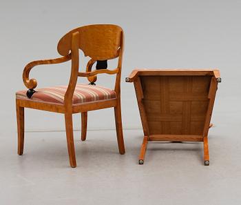 KARSMSTOLAR, 1 par, Karl Johanstil, 1900-talets första hälft.