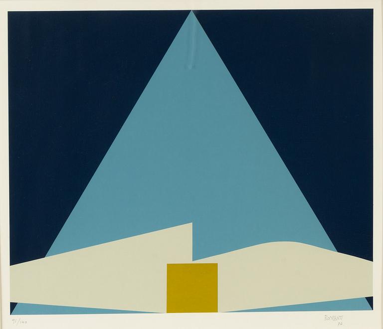 Arturo Bonfanti, silkscreen in colours, 1976, signed 91/140.