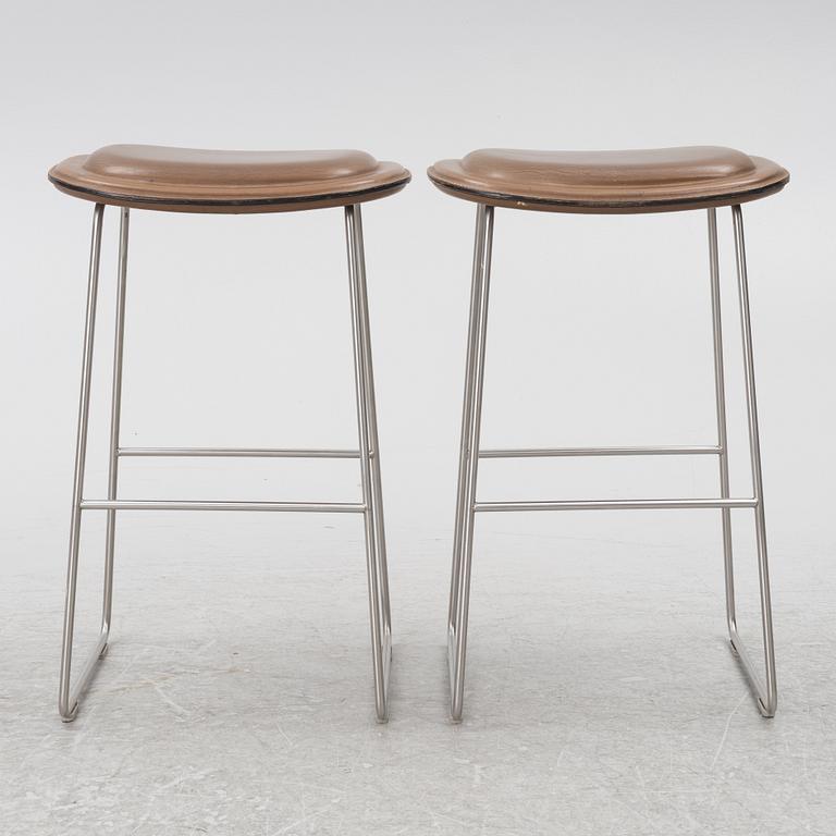 Jasper Morrison, bar stools, a pair of "Hi-Pad", Cappellini.