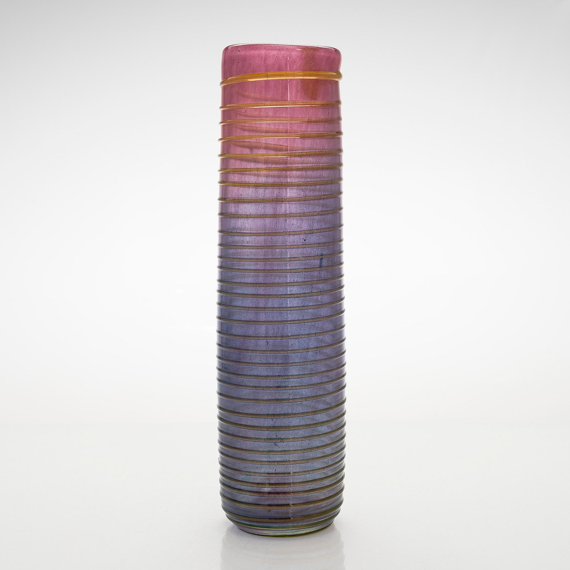 Tiina Nordström, an art glass signed Tiina Nordström, Nuutajärvi.