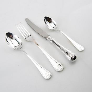 Cutlery approx 48 pcs "Old French", silver GAB, Eskilstuna, 2005.