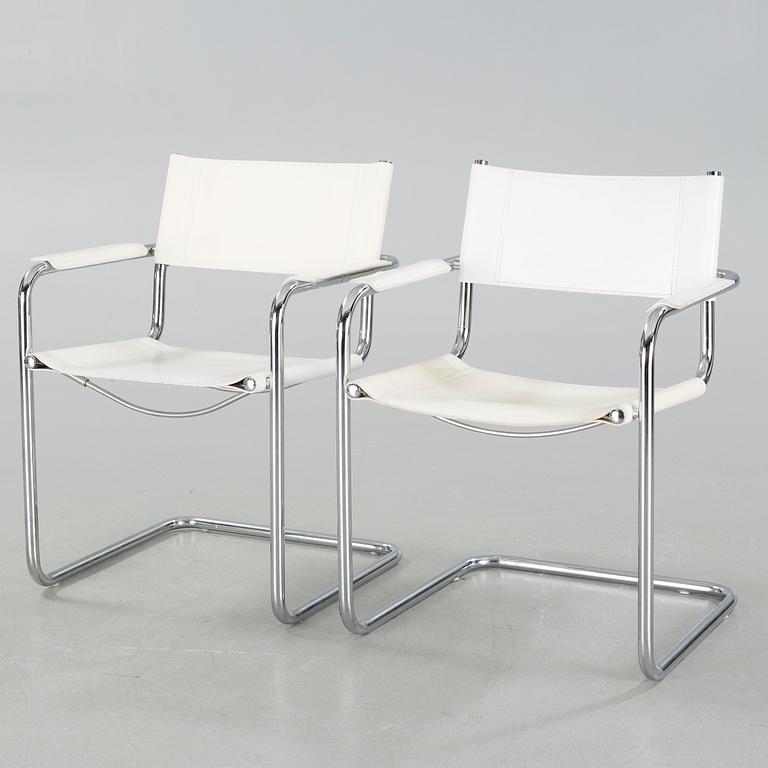 A pair of armchairs, made in the second half of the 20th century.