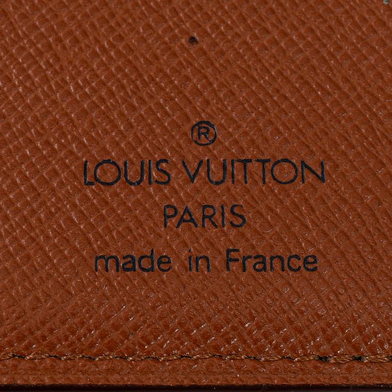LOUIS VUITTON, a wallet and a key holder.