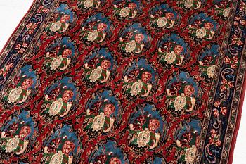Matta, semiantik sk Rosen Bidjar, västra Persien, ca 212 x 143 cm.