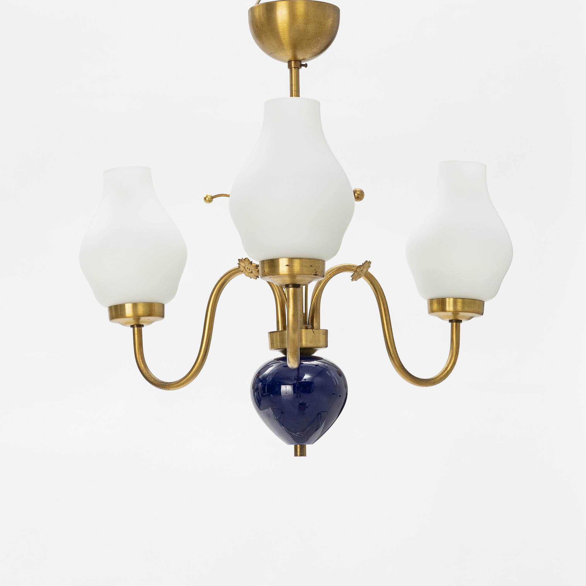 A Swedish Modern ceiling light, mid 20th Century.