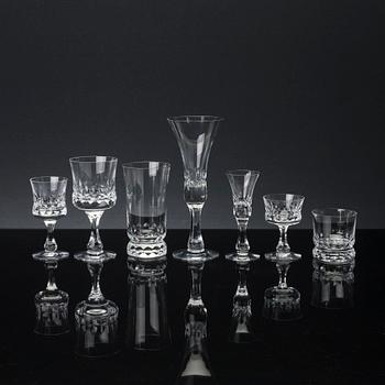 A 100 PIECES "PRINCE" GLASS SERVICE from Kosta Boda.