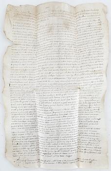 PERGAMENTDOKUMENT, daterat 26 november 1478.