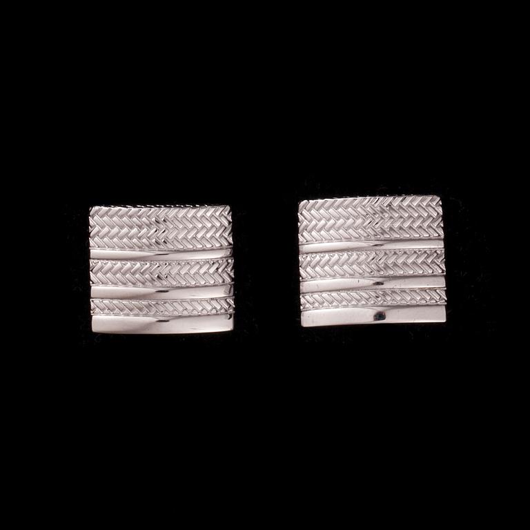 MANSCHETKNAPPAR, sterlingsilver, Ermenegildo Zegna, Edinburgh, 16,9 g. Original etui.