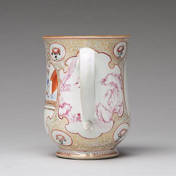 MUGG, kompaniporslin. Qingdynastin, Qianlong (1736-95).