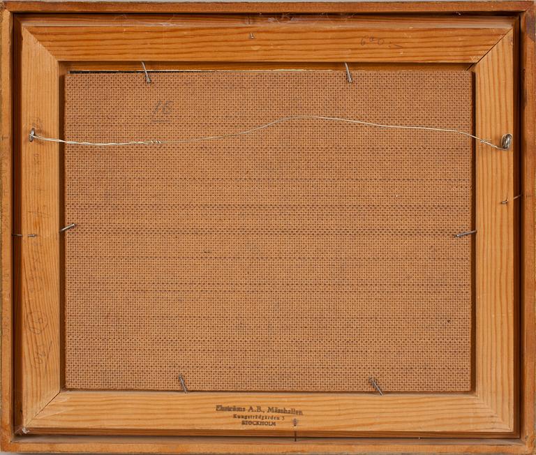 KNUT JANSON, olja på pannå. Sign och dat -49.