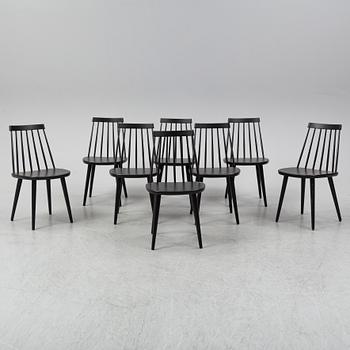 YNGVE EKSTRÖM, pinnstolar, 8 st, "Pinnockio", formgiven 1956.