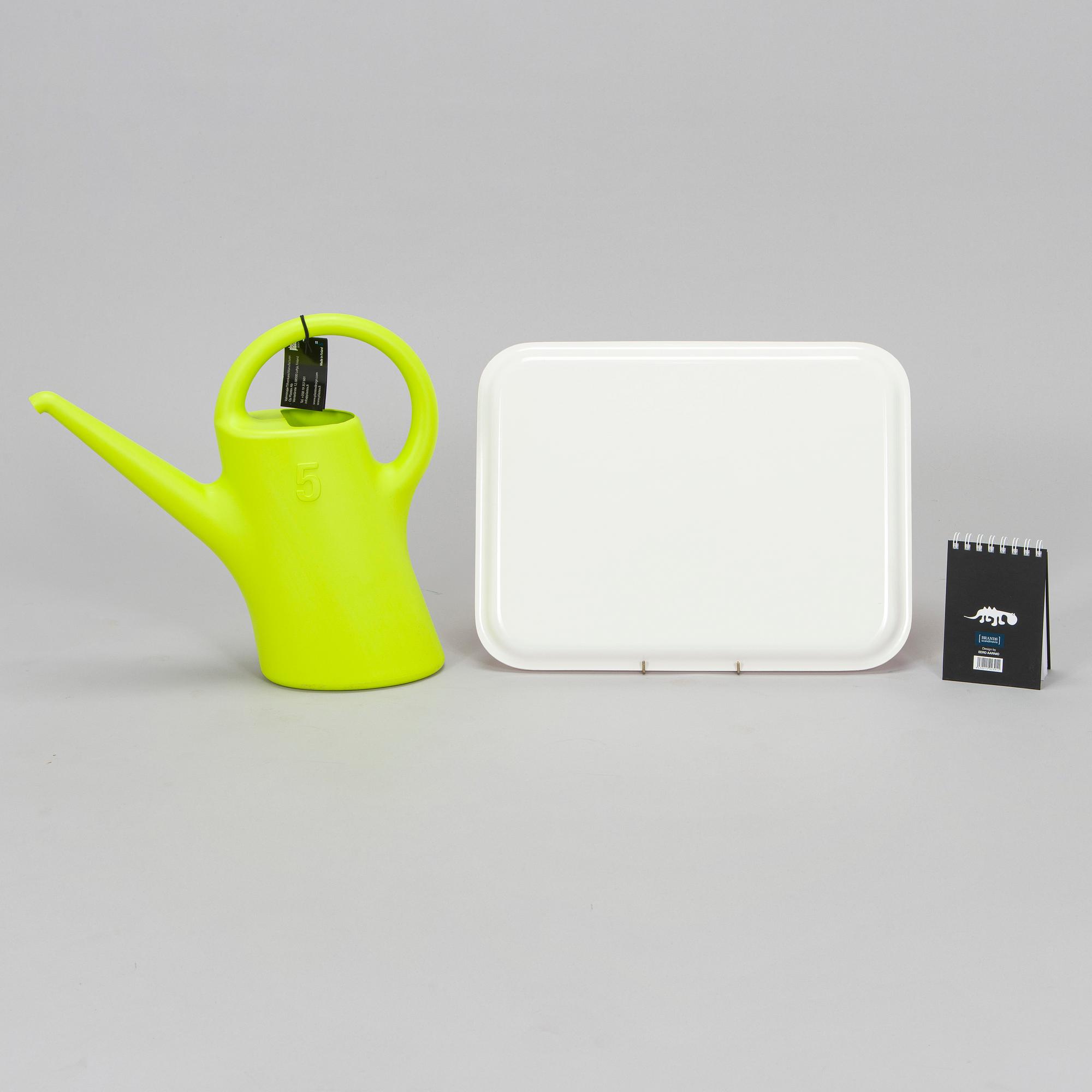 Eero Aarnio, erä kodintuotteita, 8 kpl, eri valmistajia.