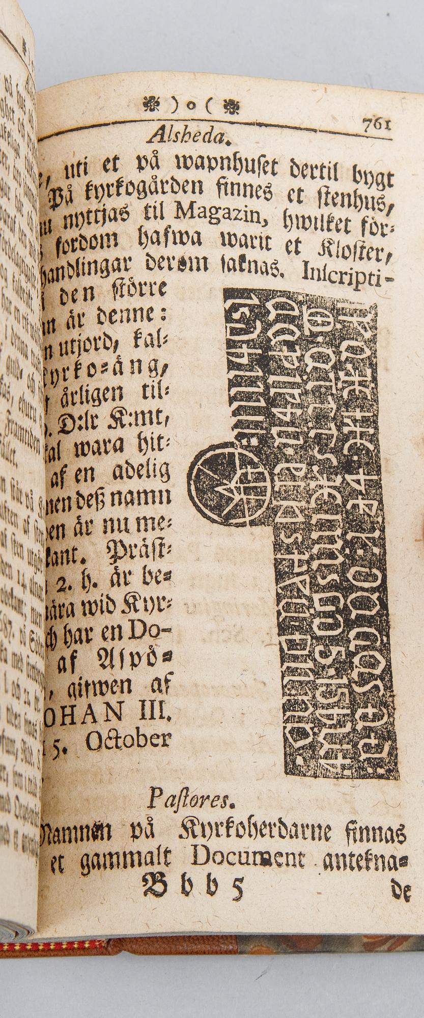 With a chapter by Linnaeus, 1770.