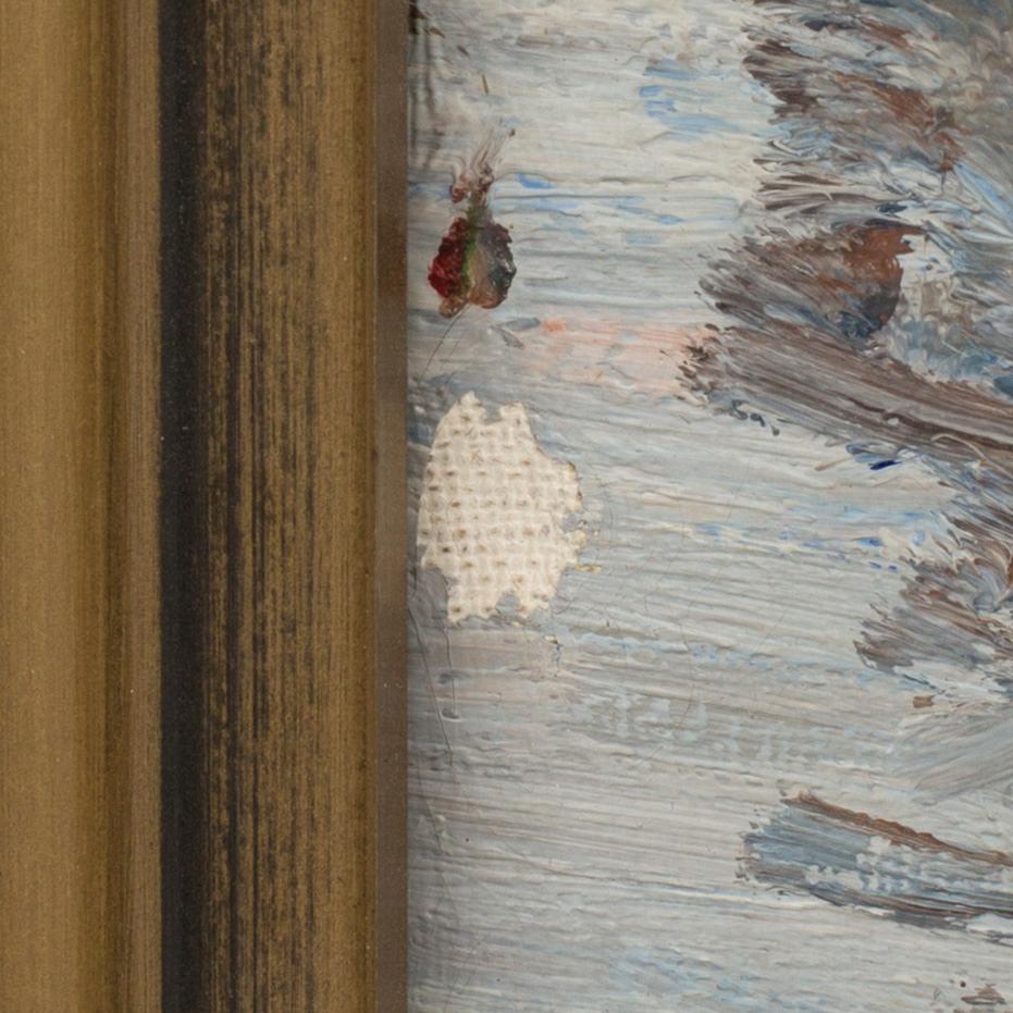 HUGO ÖFVERSTRÖM, olja på duk signerad.