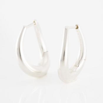 A pair of earrings, sterling silver, by Georg Jensen.