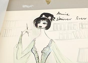 MAX GOLDSTEIN (MAGO), dräktskisser, ca 40 st, delvis sign o dat.