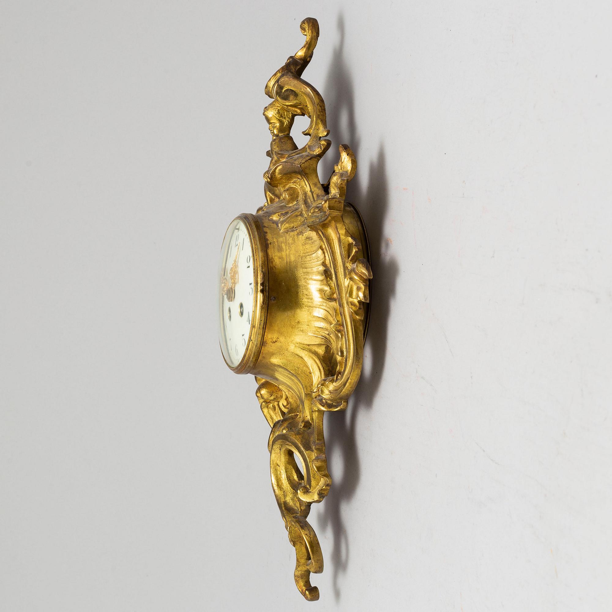 WALL CLOCK, Japy Frères, Louis XVI-style, France, ca 1900.