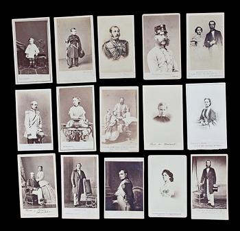 KUNGLIGA FOTOGRAFIER, 15 st, 1800-talets slut.