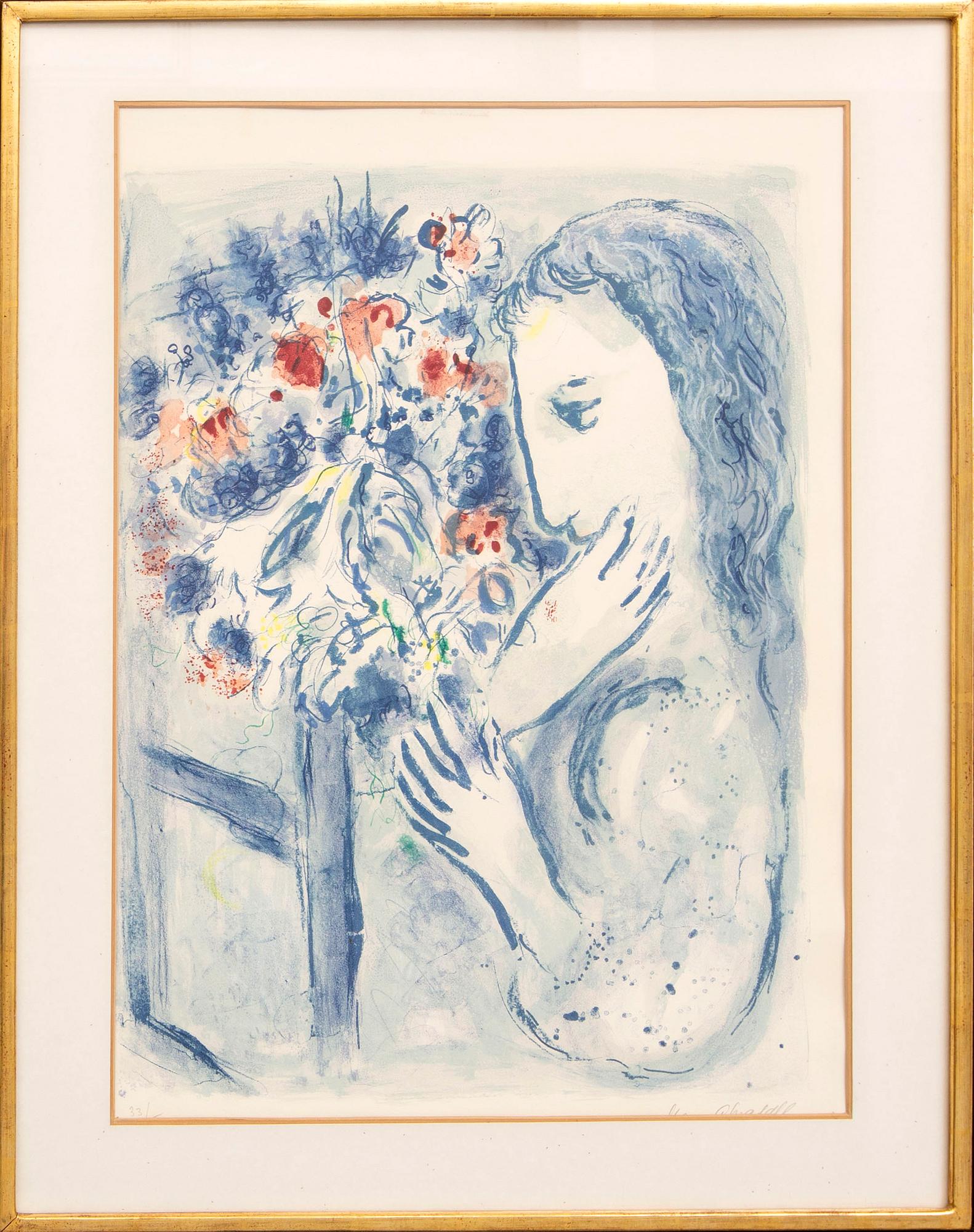 Marc Chagall, lithograph signed and numbered 33/50.