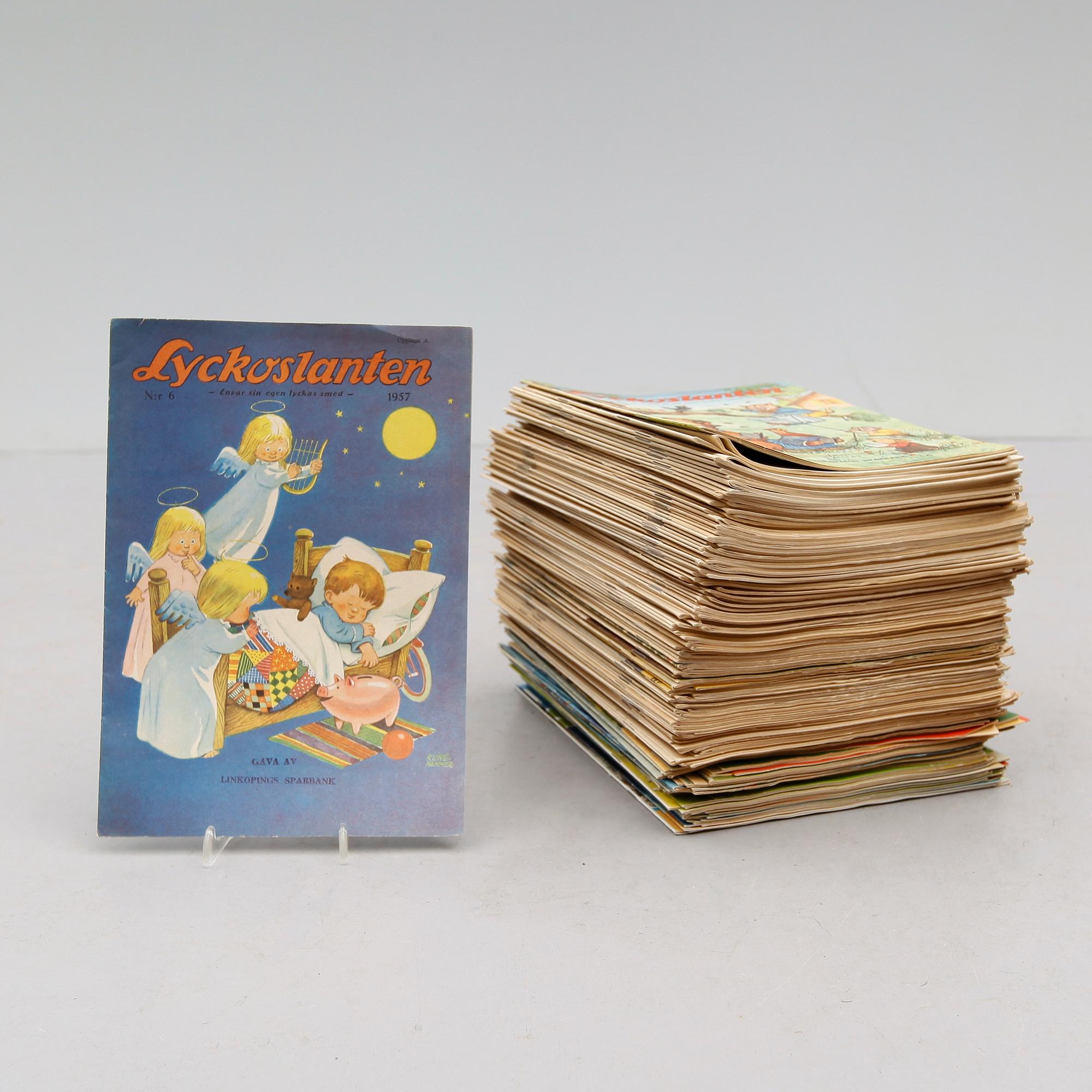 SAMLING HÄFTEN, ca 180 st, Lyckoslanten 1926-1967.