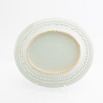 Galleried bowl China 19th century porcelain.