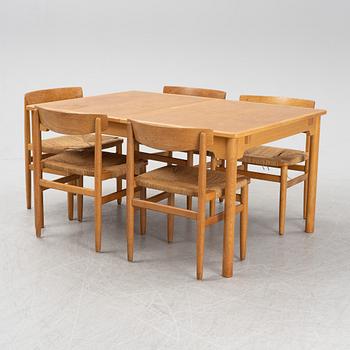 Børge Mogensen, an 'Öresund' dining table and six chairs, second half of the 20th Century.