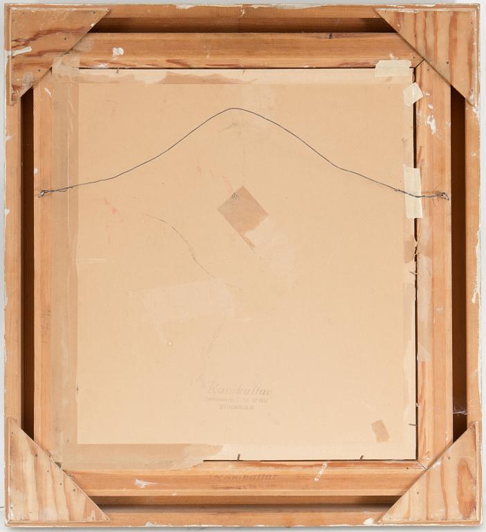 A gouache on paper by Eric Hallström, signed and dated 36.