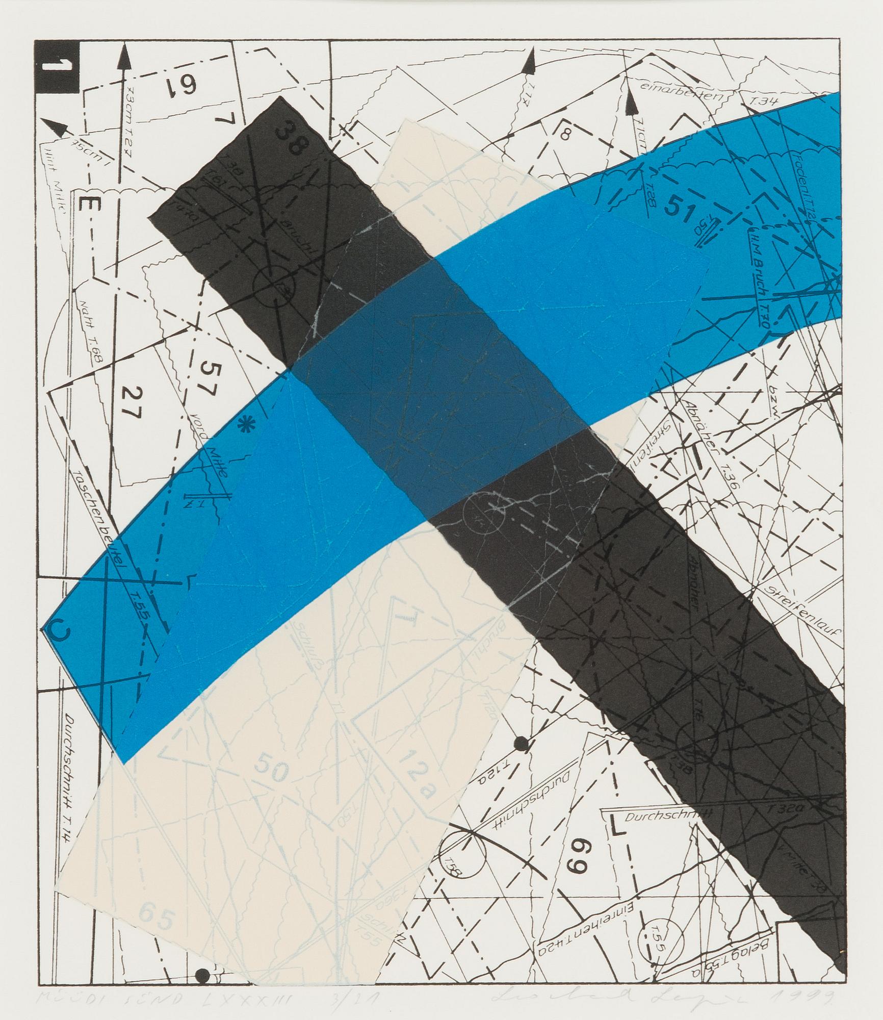 Leonhard Lapin, serigrafi, 2 st, signerade och daterade 1999, numrerade 3/21.