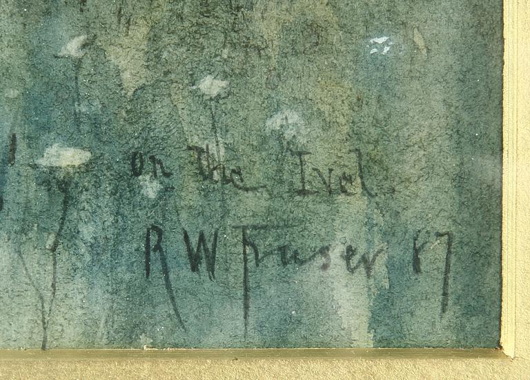 ROBERT WINCHESTER FRASER, akvarell, sign.