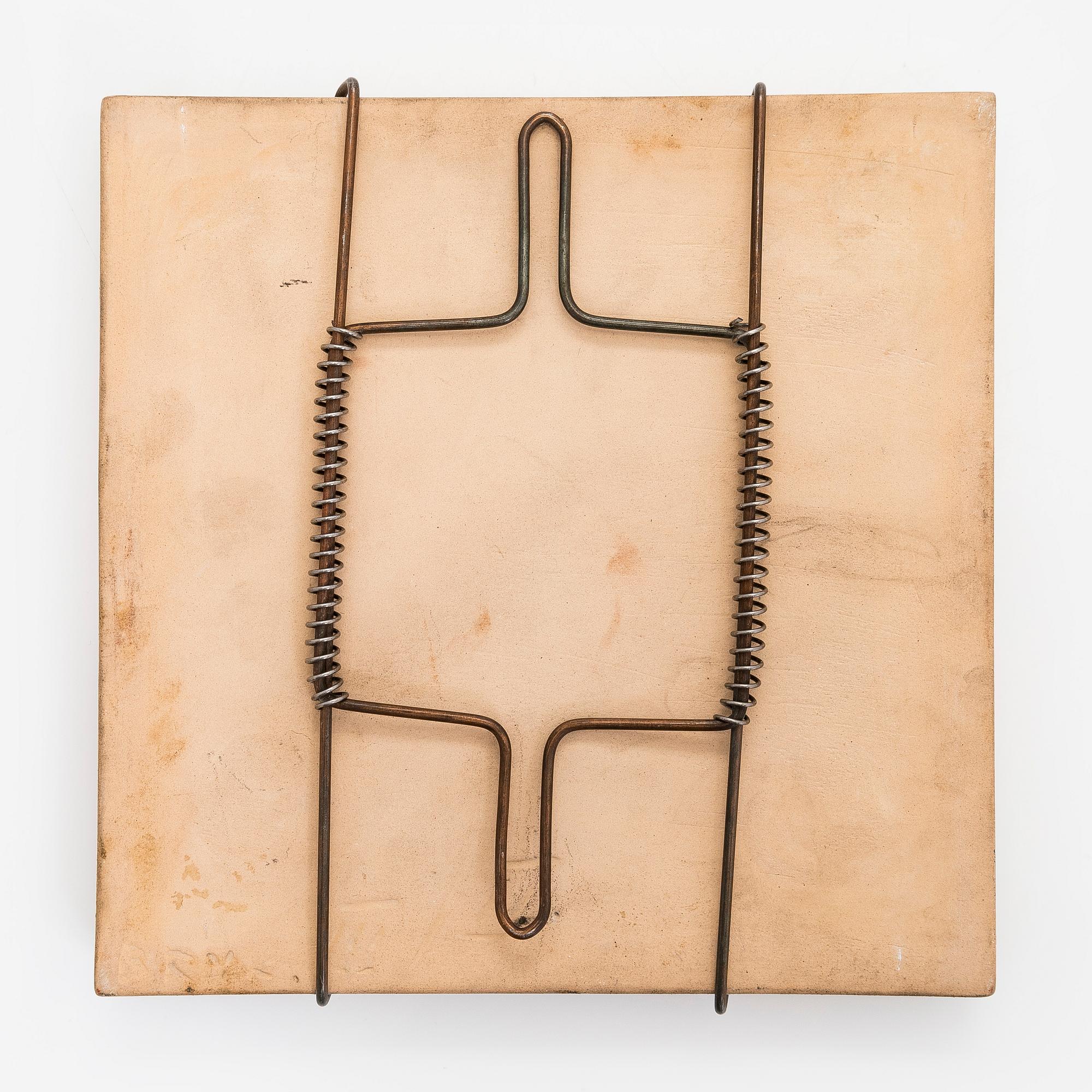 Rut Bryk, relief, stoneware, signed BRYK.