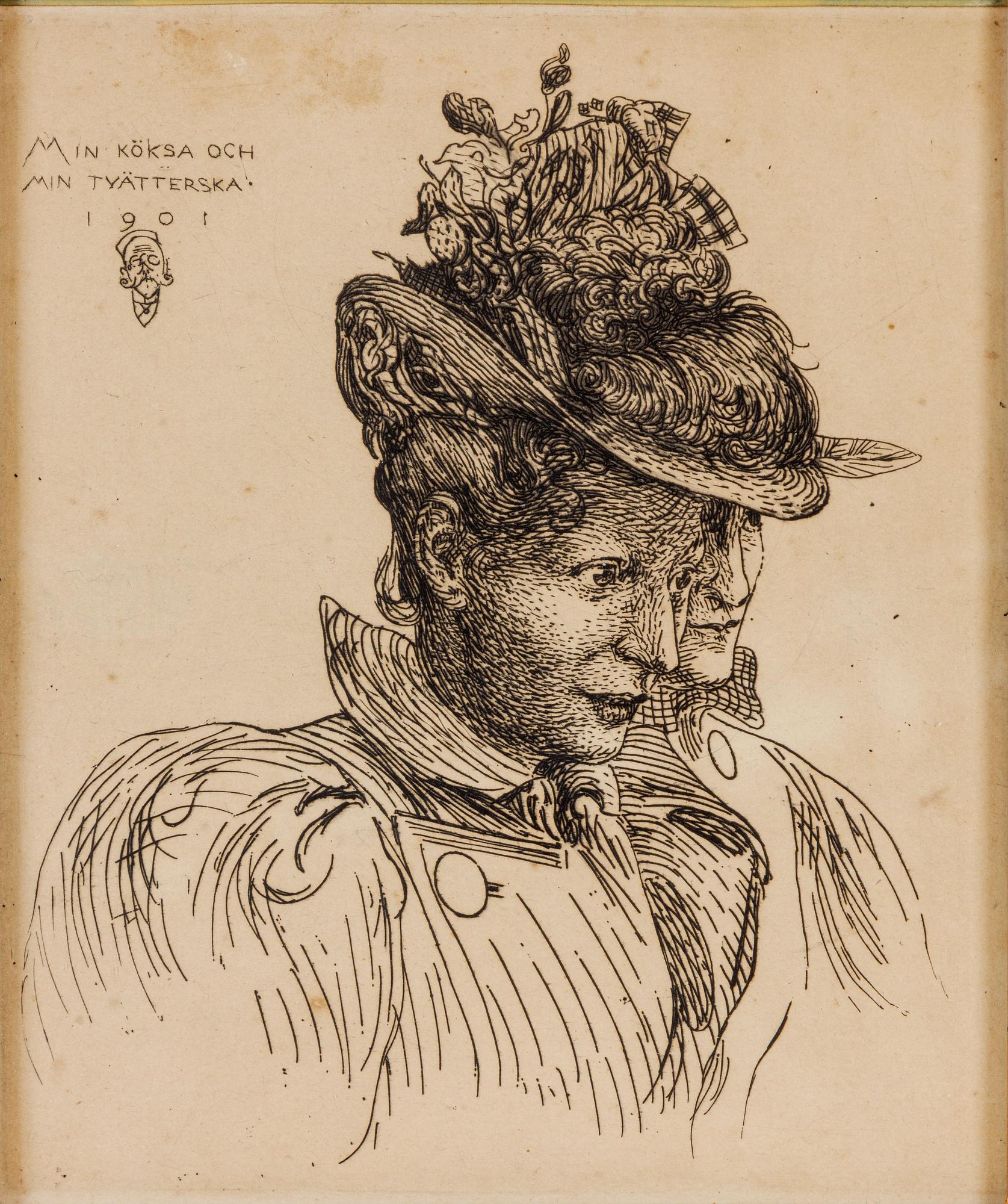 Carl Larsson, "Min köksa och min tvätterska".