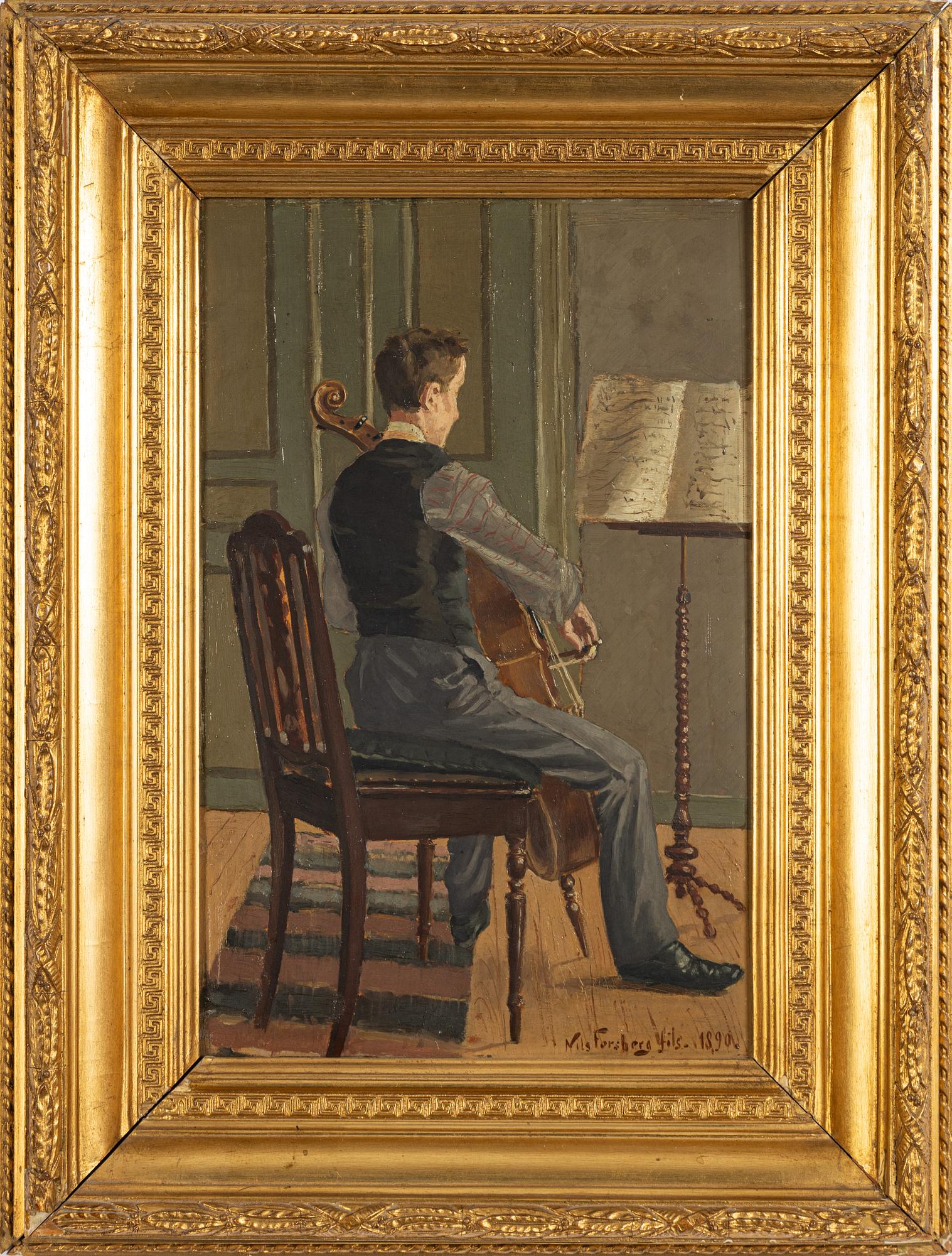 Nils Forsberg d y, Cellisten.