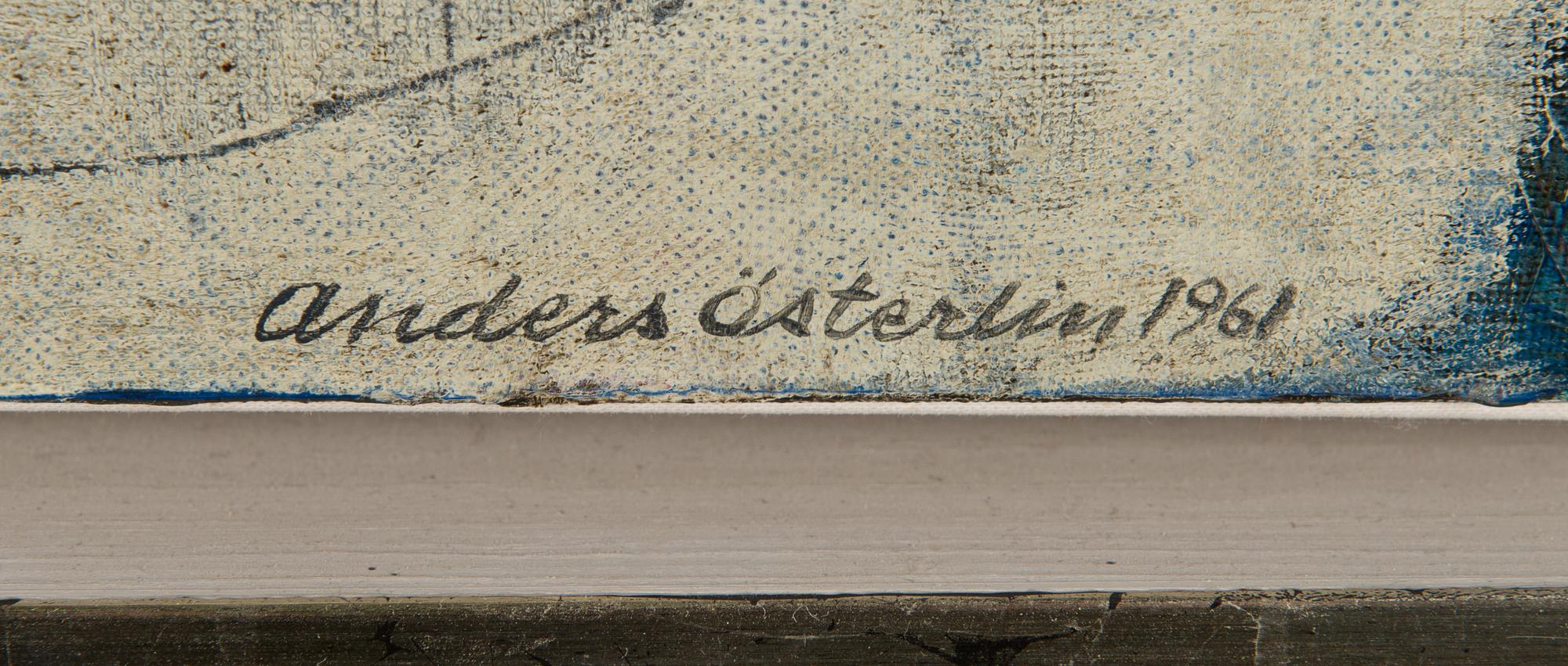 Anders Österlin, oil on canvas, signed and dated 1961.