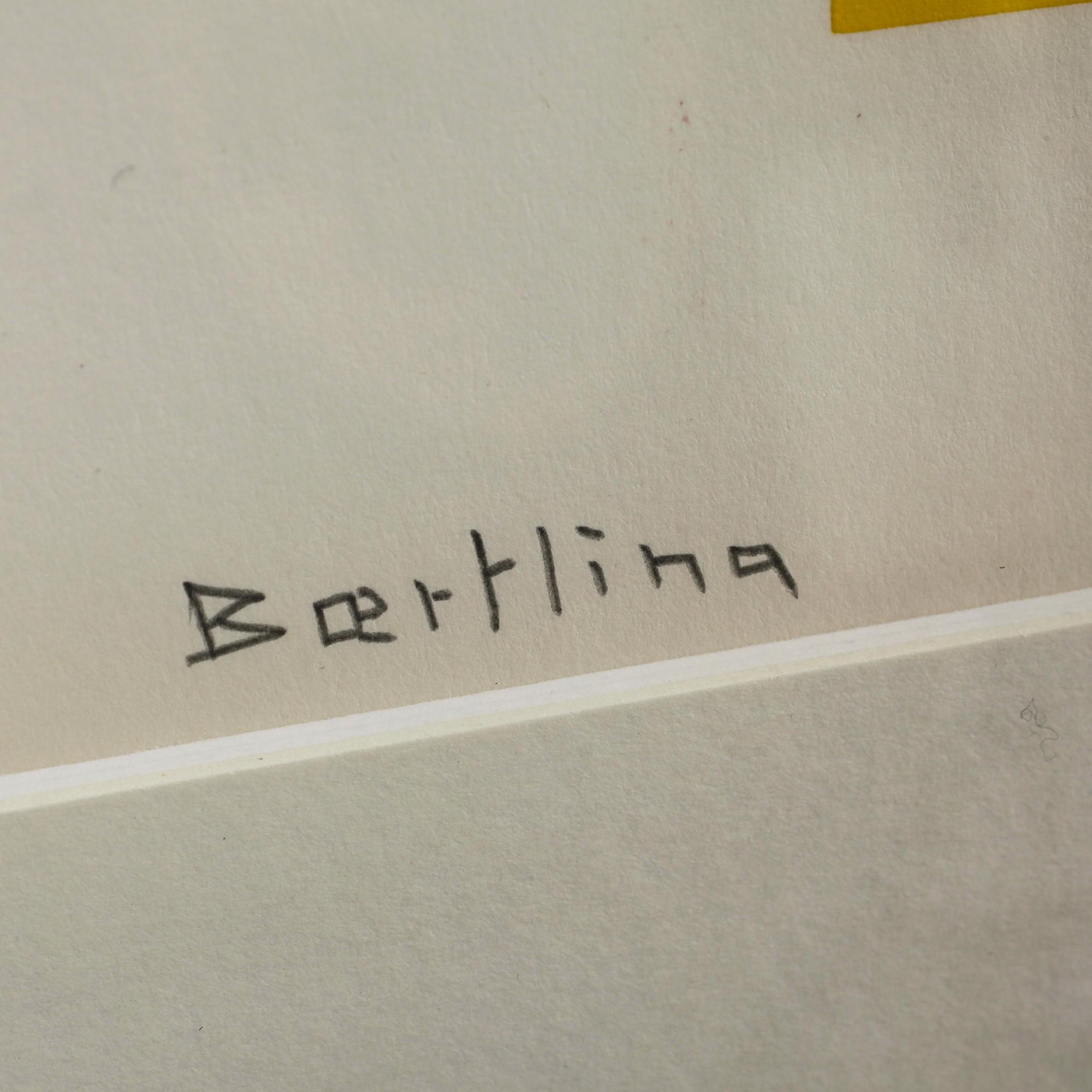 OLLE BAERTLING, silkscreen, from the book "Teckning, målning, grafik. Tekniker inom bildkonsten", Per Bjurström, signed.