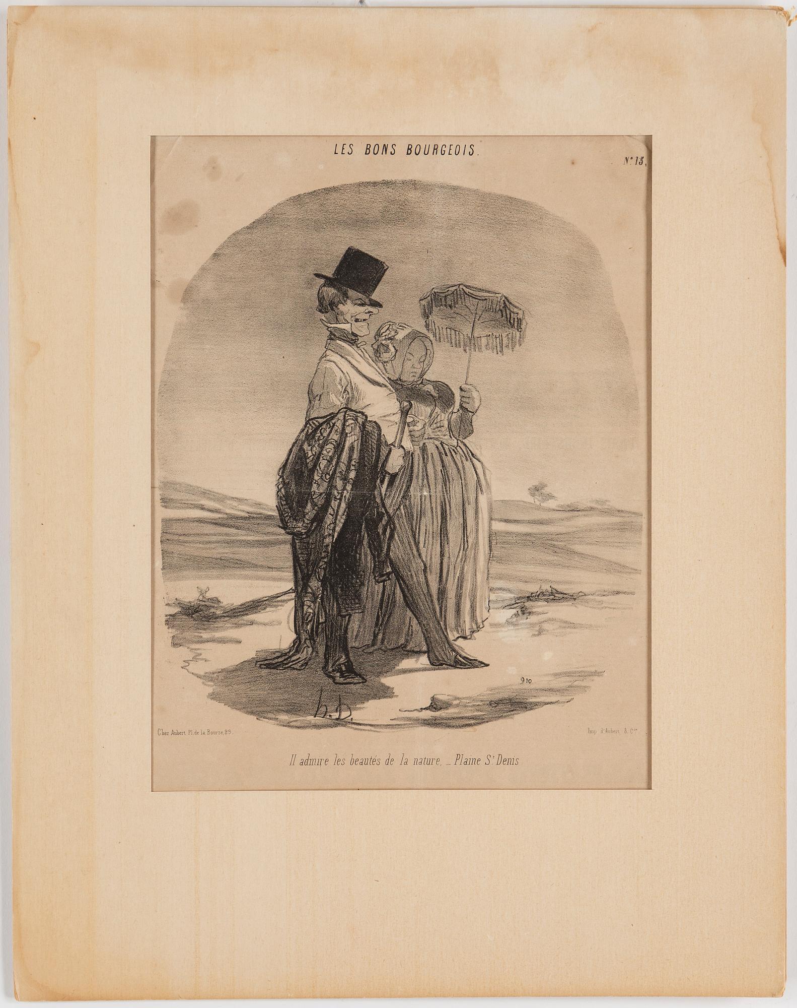HONORÉ DAUMIER, lithographs, 7, stamped signature.