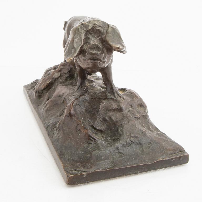 Anders Olson, skulptur signerad brons.